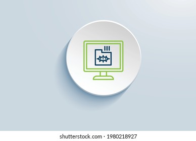 Prevent Data Exfiltration Icon Vector Design
