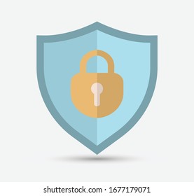 Prevén. Bloquear. Desbloquear. Vector. Ilustración.