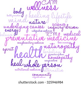Preventative Medicine word cloud on a white background. 