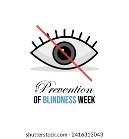 Prevention of blindness week poster design