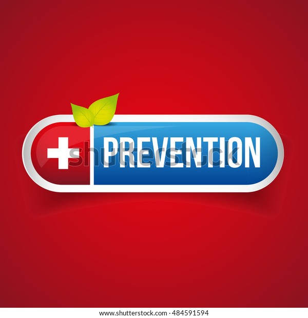 Prevention Button Vector Icon Stock Vector (Royalty Free) 484591594 ...
