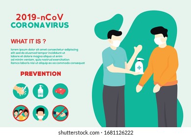 Prevention of the corona virus. Corona Virus Infographic Illustration Vector
