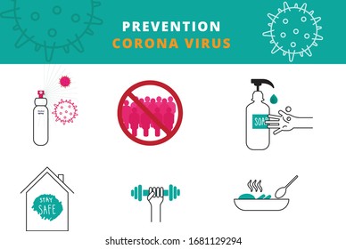 prevention for corona virus template 