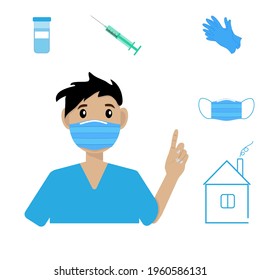 Prevention of COVID-19 infographic poster vector illustration. Coronavirus protection flyer