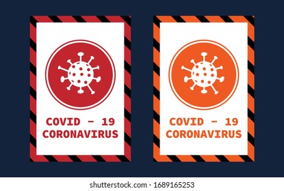 Prevention of COVID-19 poster vector illustration. Coronavirus protection flyer with outline icon set.