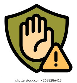 Elemento De Ícone De Prevenção Para Design