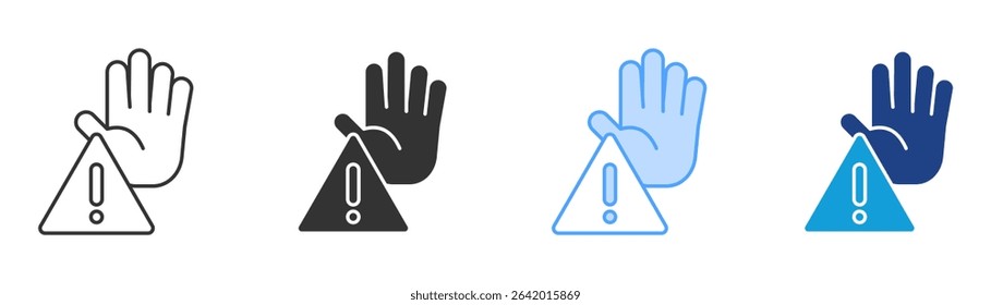 Prevention Icon Set Multiple Style Collection
