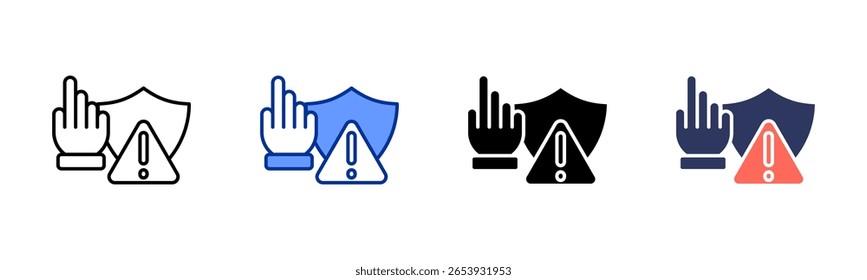 Prevention icon sheet multiple style collection