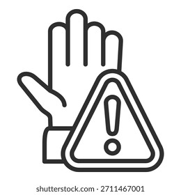 Prevention Icon Single Vector Collection