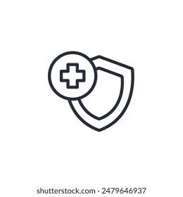 prevention icon. vector.Editable stroke.linear style sign for use web design,logo.Symbol illustration.