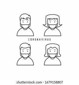 Prevention information illustration related to 2019-nCoV. Vector illustration to avoid Coronavirus.