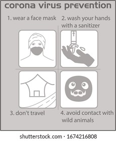 prevention of the spread of corona virus