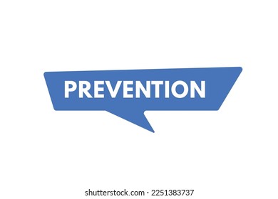 prevention text Button. prevention Sign Icon Label Sticker Web Buttons
