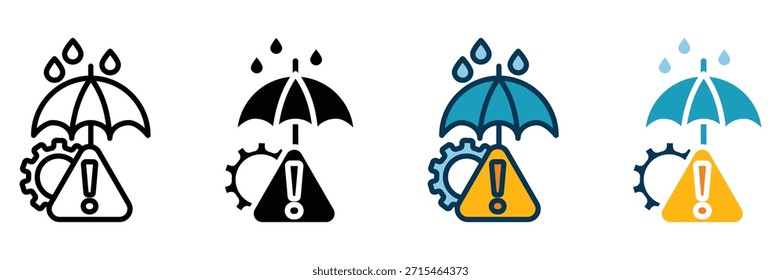 prevention web icon multiple style collection
