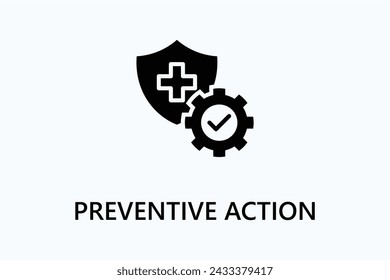 Preventive Action icon or logo sign symbol vector illustration