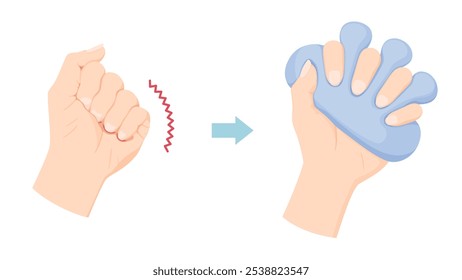 Preventive cushion grip for hand contracture