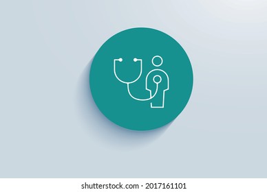 Diseño de vectores de iconos de comprobación de estado preventiva