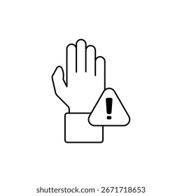 Icono preventivo Esquema editable Línea de trazo Dibujo EPS