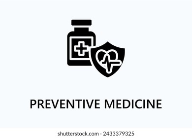 Preventive Medicine icon or logo sign symbol vector illustration