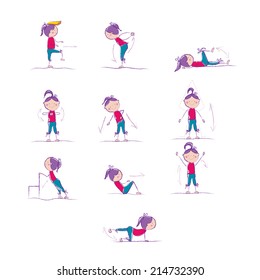 Preview morning complex exercise for health promotion. Charging