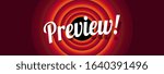 Preview on red cartoon banner