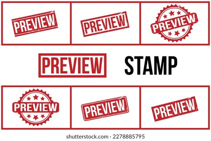 Preview Rubber Stamp Set Vector