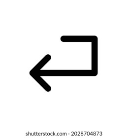 previous, arrow, history, left, back Line icon for business website,apps, and many more