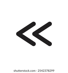 Ícono de flecha Vector de contorno en blanco y negro