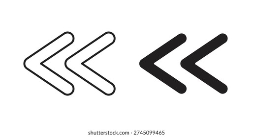 Previous arrow icon element for design projects