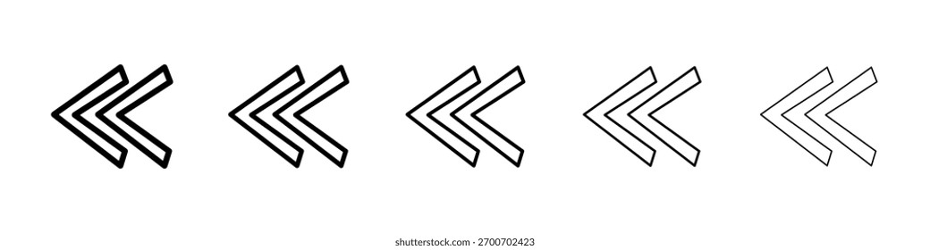 Vorheriges Pfeilsymbol Vektorgrafik