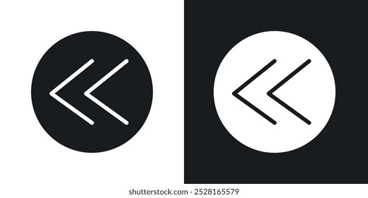 Previous arrow solid vector icon pack