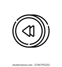 Previous Backward Earlier Prior Former Icon Design