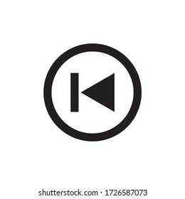 previous button player icon vector illustration
