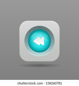 Previous Button - Vector App Icon