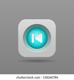 Previous Button - Vector App Icon