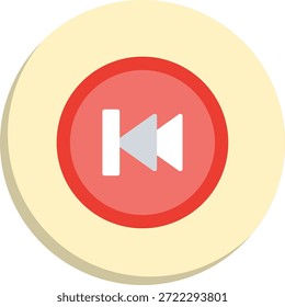 Icono de estilo de círculo plano anterior