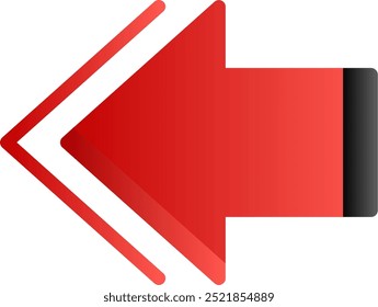 Previous Flat Geadient Vector Icon Design