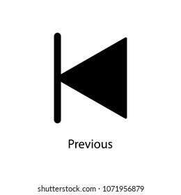 previous icon. Element of minimalistic icon for mobile concept and web apps. Signs and symbols collection icon for websites, web design, mobile app on white background