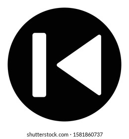 previous icon glyph vector design