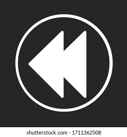 previous icon, reverse music icon, music reversing icon 