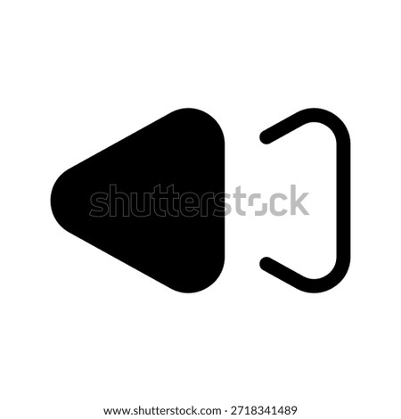 Previous Icon Vector Symbol Design Illustration