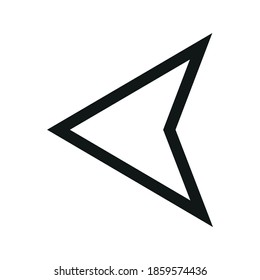 Previous icons vector illustration. black and white.