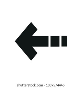 Iconos anteriores ilustraciones vectoriales. blanco y negro.