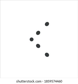 Previous icons vector illustration. black and white.