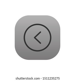 Previous  - Line Vector Icon