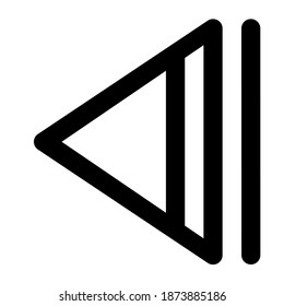 Icono de música anterior para la interfaz de usuario