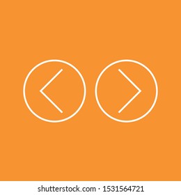 previous and next button icon, stock vector illustration, EPS10.