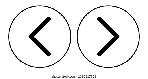 Previous and Next button. Left right arrow icon. Web buttons with arrows prev and next. Button and icon for app and web. 