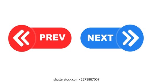 Previous and next button. prev next buttons arrow. Left right arrow icon. Back and Next buttons suitable for apps and websites ui web buttons. Next and previous arrow signs navigation buttons.