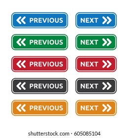 Previous and Next Web and Apps Buttons